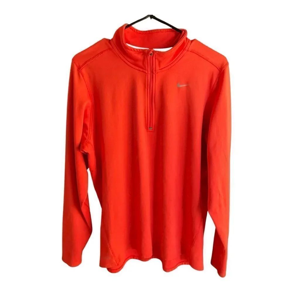 Nike Dri-FIT Orange Running 1/4 Zip Pullover